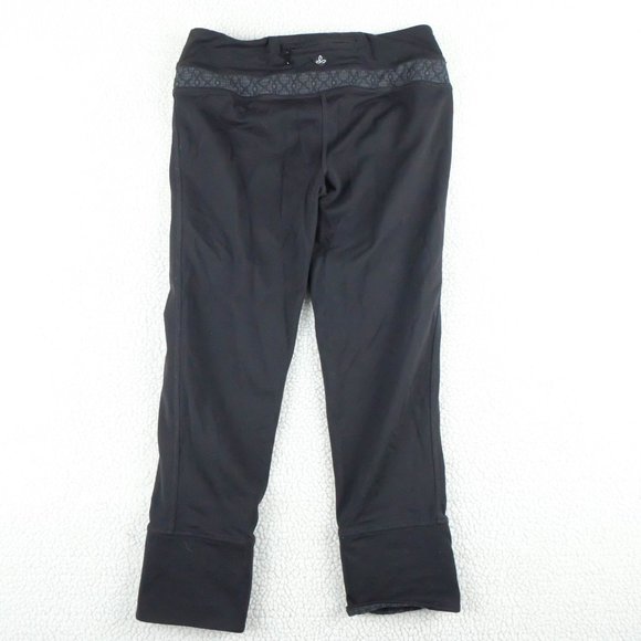 Prana Capris Womens Small Black Capris Yoga Stretchy Outdoor Performance - Picture 4 of 9